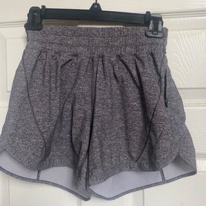 Lululemon grey 4" shorts ,size 4 ,worn 1x